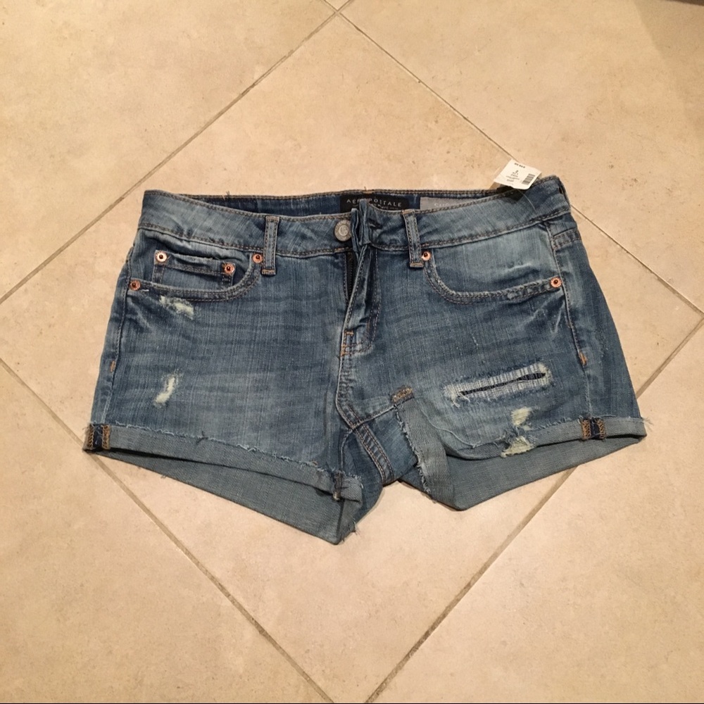 Aeropostale Shorty Denim Shorts